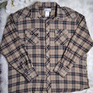 Wrangler Wrancher Cowboy Flannel Pearl Shirt 2XL